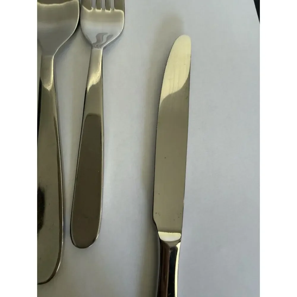 Oneida Baguette Glossy Stainless 3 Pc Place Setting Dinner Salad Fork Knife